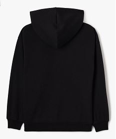 sweat zippe a capuche fille noir standard sweatsF359801_3