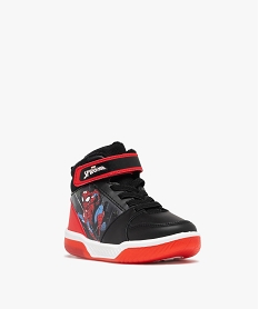 baskets garcon montantes et fourrees a semelle lumineuse - spiderman noir standardF360701_2