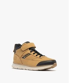 boots garcon montantes a scratch et a lacets elastiques style montagne - redskins marron standardF360901_2