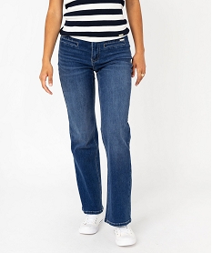 GEMO Jean coupe flare en coton stretch femme - LuluCastagnette Bleu