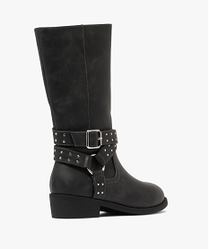 bottes fille a zip avec brides cavalieres fantaisie noir vifF367001_4