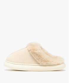 chaussons femme mules a col duveteux et semelle plateforme - banana moon roseF369701_3
