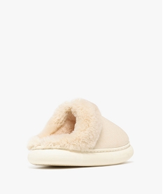 chaussons femme mules a col duveteux et semelle plateforme - banana moon roseF369701_4