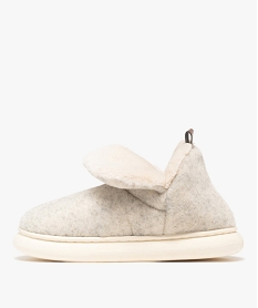 chaussons femme boots a col duveteux retourne et semelle bubble - banana moon gris standardF370101_3
