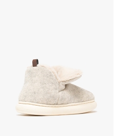 chaussons femme boots a col duveteux retourne et semelle bubble - banana moon gris standardF370101_4