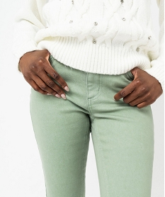 jean slim taille normale femme vert pantalonsF372401_2
