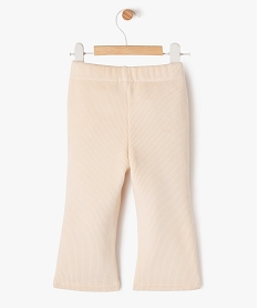pantalon en velours cotele avec doublure polaire bebe fille beige leggingsF374901_3