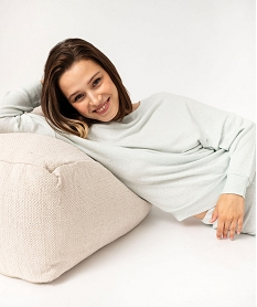 GEMO Haut de pyjama à manches chauve-souris femme Vert