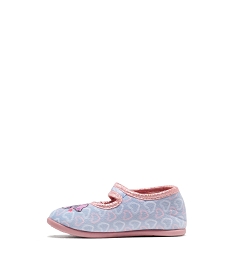 chaussons ballerines a bride scratch imprimes fille - stitch bleu standardF384801_3
