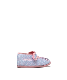 chaussons ballerines a bride scratch imprimes fille - stitch bleu standardF384801_4
