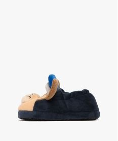 chaussons garcon en velours avec col elastique chase - pat patrouille bleu standardF384901_3