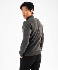 gilet zippe a col montant homme gris giletsF385101_3