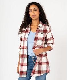 GEMO Chemise manches longues longue à carreaux femme - LuluCastagnette Imprimé