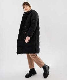doudoune longue a capuche femme noir standard manteauxF385601_2