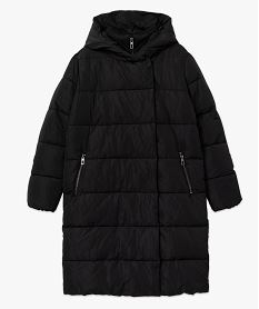 doudoune longue a capuche femme noir standard manteauxF385601_4