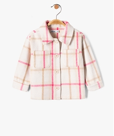 GEMO Chemise épaisse à carreaux bébé fille Multicolore
