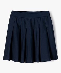 GEMO Jupe plissée en maille fille navy