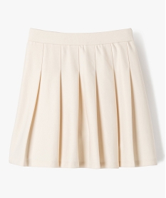 GEMO Jupe plissée en maille fille blanc chine