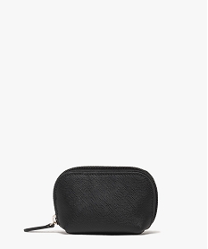porte monnaie a fermeture zippee femme noir standard porte-monnaie et portefeuillesF405401_3