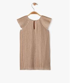 robe plissee pailletee bebe fille jaune robesF415301_3