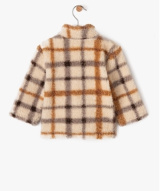blouson en maille sherpa avec doublure polaire bebe garcon beige sweatsF420101_3