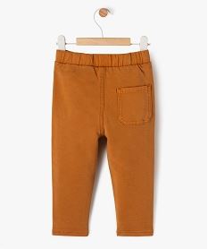 pantalon en maille extensible a taille elastiquee bebe garcon brunF426901_3