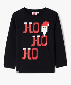 tee-shirt a manches longues avec motif de noel garcon - lego noir tee-shirtsF432801_4