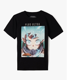 GEMO Tee-shirt manches courtes imprimé manga garçon - My Hero Academia noir standard