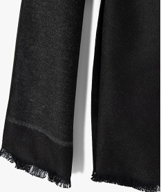 echarpe en maille extra douce a carreaux homme noir standardF435801_4