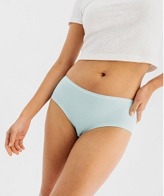 shorty en maille cotelee femme (lot de 2) bleu shortiesF440601_2