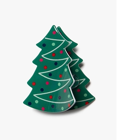 GEMO Pince crabe pour cheveux forme sapin de Noël Vert