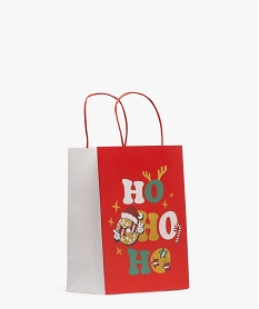 GEMO Pochette cadeau avec motif Noël rouge standard