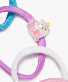 elastiques cheveux assortis fille (lot de 10) multicoloreF443601_3