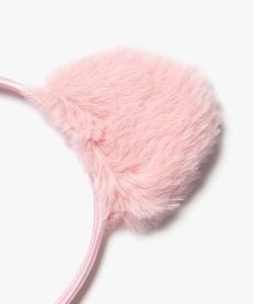 serre-tete en satin avec details en relief fille roseF445301_4