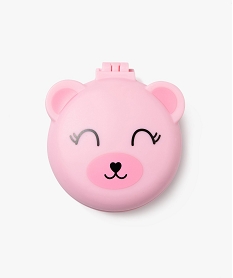 brosse a cheveux pliante motif ourson fille rose standardF445701_2