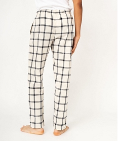 pantalon de pyjama a carreaux homme beige pyjamas et peignoirsF448601_2