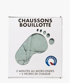 chaussons bouillotte a chauffer au micro-ondes vert autres accessoiresF450201_4