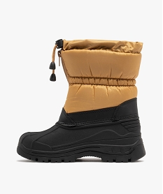 apres-ski garcon fourres avec zip central et bouton auto-bloquant noir standardF451101_3