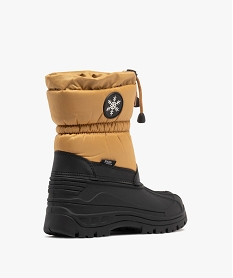 apres-ski garcon fourres avec zip central et bouton auto-bloquant noir standardF451101_4