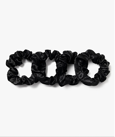 elastiques pour les cheveux en satin femme (lot de 3) noir standard accessoires cheveuxF453701_3