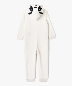 combinaison pyjama a capuche motif panda fille beige pyjamasF457701_4
