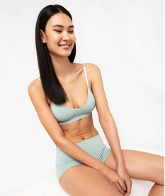 brassiere triangle sans armatures avec mousses amovibles vert soutien gorge sans armaturesF459901_3