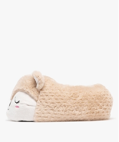 chaussons 3d a motif chat femme beige standardF462101_3