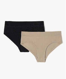 GEMO Culottes en maille côtelée à paillettes fille (lot de 2) Multicolore