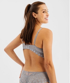 soutien-gorge a armatures forme push-up en dentelle gris soutien gorge avec armaturesF467701_3