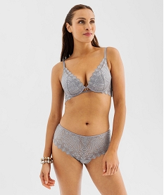 soutien-gorge a armatures forme push-up en dentelle gris soutien gorge avec armaturesF467701_4