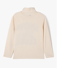 tee-shirt a manches longues et col roule avec motif garcon beige tee-shirtsF468301_3