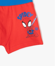 boxers assortis a motif spiderman garcon (lot de 2) - marvel rougeF477901_2