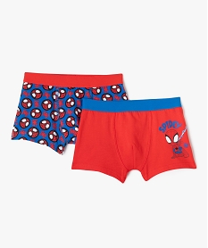 boxers assortis a motif spiderman garcon (lot de 2) - marvel rougeF477901_4