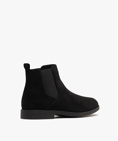 boots homme chelsea en suedine avec bout amande noir vifF480601_4